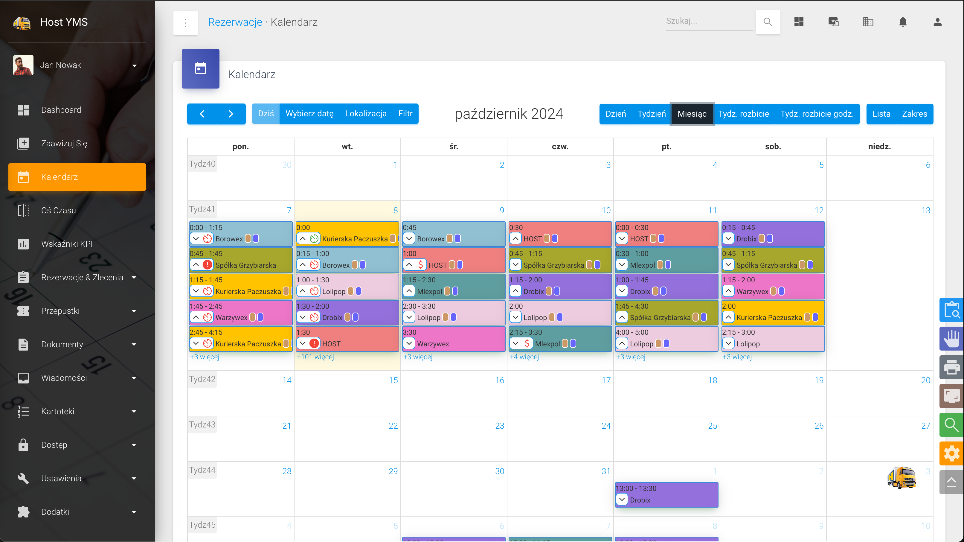 Kalendarz (widok miesiąca)