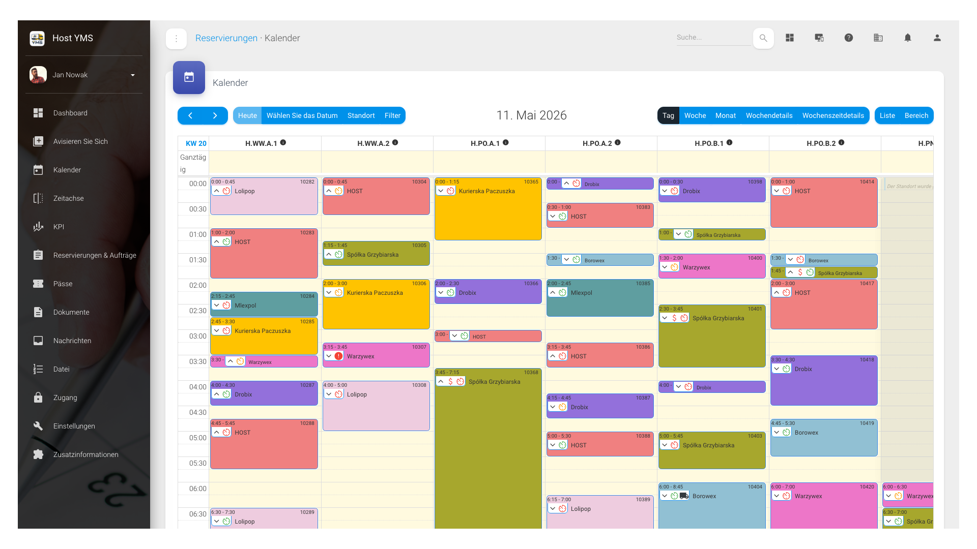 Kalender (Tagesansicht)